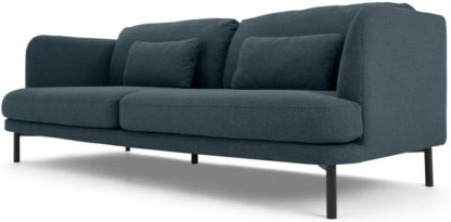 An Image of Herman 3 Seater Sofa, Aegean Blue