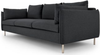 An Image of Vento 3 Seater Sofa, Sterling Grey