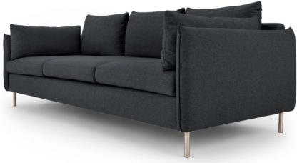 An Image of Vento 3 Seater Sofa, Sterling Grey