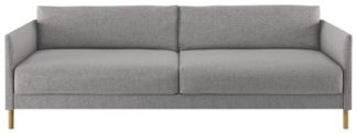 An Image of Habitat Hyde 3 Seater Fabric Sofa Bed - Grey