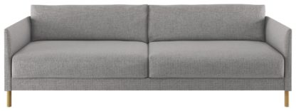 An Image of Habitat Hyde 3 Seater Fabric Sofa Bed - Grey