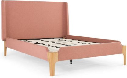 An Image of Roscoe Double Bed, Dusk Pink
