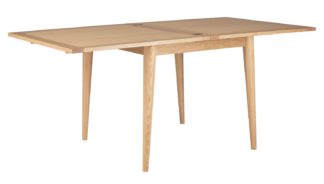 An Image of Habitat Lincoln Oak Flip Top 4-8 Seat Dining Table