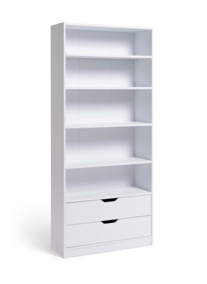 An Image of Habitat Compton 5 Shelf Bookcase - White