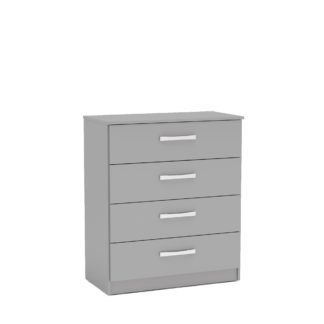 An Image of Lynx Grey 4 Drawer Chest Grey