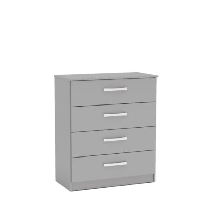 812652fbfb8b99f9d46a0f7ac3c58a34767515d1ffbb40b90fc9ff1b5e75aab4.jpg An Image of Lynx Grey 4 Drawer Chest Grey