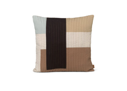 An Image of ferm LIVING Shay Quilt Cushion Mustard 60 x 40cm