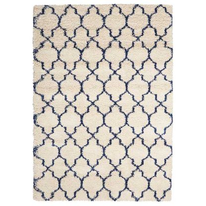 An Image of Amore 2 Rug Ivory Blue