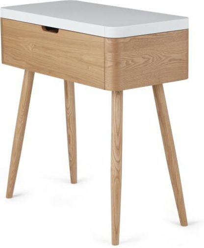 839e86785e52603fe9d2a4e90008fa0a44e643426cce6a17c1cd1f67e6fb7b9f.jpg An Image of Leliana Dressing Table, Ash and White
