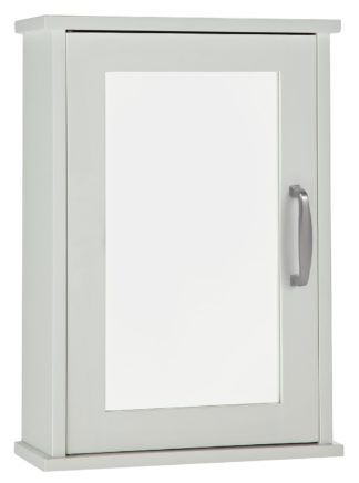 An Image of Argos Home Tongue & Groove Mirrored Cabinet - White