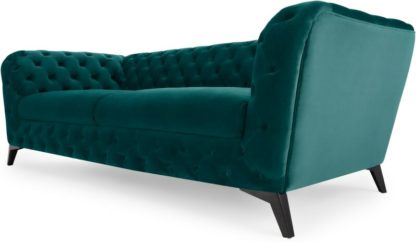 An Image of Sloan 3 Seater Sofa, Seafoam Blue Velvet