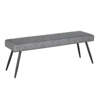 An Image of Montreal Distressed Dining Bench Grey
