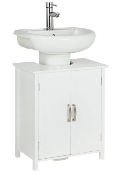 An Image of Argos Home Tongue & Groove Under Sink Unit - White