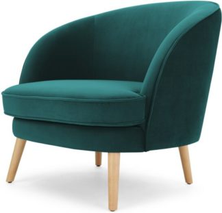 An Image of Gertie Accent Chair, Seafoam Blue Velvet