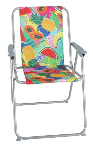 An Image of Argos Home Metal Folding Picnic Chair - Ipanema Fruit