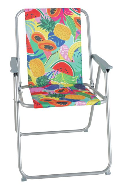 An Image of Argos Home Metal Folding Picnic Chair - Ipanema Fruit