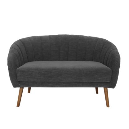 8e6fb678341353e71edebd2c327d5b252b2b277da8d243084ce2bc7a231d2df3.jpg An Image of Romilly Chenille 2 Seater Sofa - Dark Grey Green