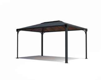 An Image of Palram Martinique 4300 Gazebo - Grey