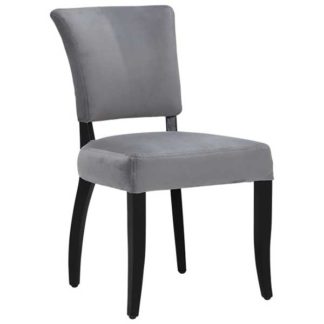 An Image of Timothy Oulton Mimi Velvet Dining Chair Revival Grey