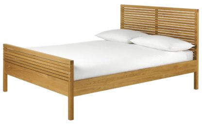 An Image of Habitat Max Double Bed Frame - Oak