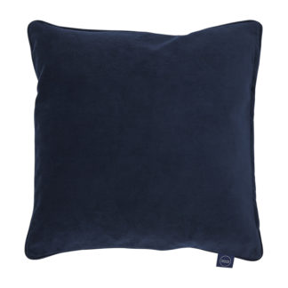 An Image of Plush Velvet Cushion Navy