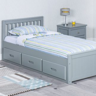 An Image of Mission Grey Storage Bed Grey