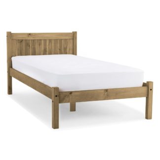 An Image of Maya Single Bed Frame Brown