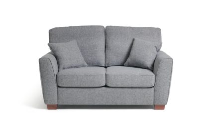 An Image of Habitat Milford 2 Seater Fabric Sofa - Grey