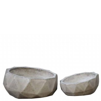 An Image of Geradis Pair of Pots Concrete