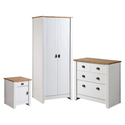 An Image of Ludlow White Bedroom Furniture Set White