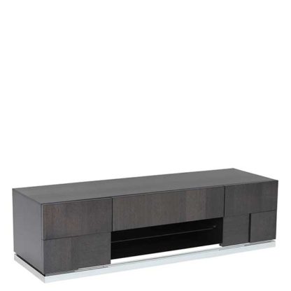 An Image of Borgia TV Unit Grey Highgloss