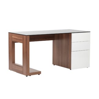 An Image of Sorbonne Chunky Desk Brown