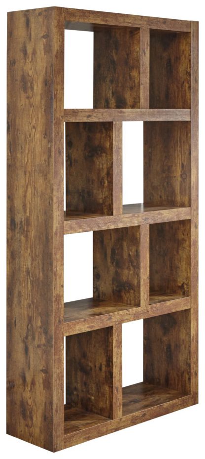 An Image of Jakarta Tall Open Shelving Unit - Mango Wood Effect