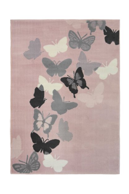 An Image of Homemaker Butterfly Rug - 160x230cm - Pink