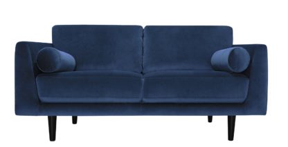 a0471e80fdf9f778e7e560f169e8f2194c6082a32aa9d60d6a8af4c5c2ace21c.jpg An Image of Habitat Jackson 3 Seater Velvet Sofa - Blue