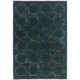 An Image of Nexus Octagon Rug Petrol