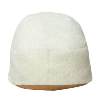 An Image of Argos Home Faux Fur Bean Bag - Chocolate