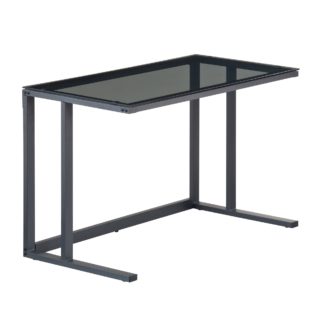 An Image of Air Smoked Glass Desk Clear