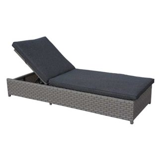 An Image of Coniston Garden Lounge Set in Musky Grey Weave with Urban Black Fabric