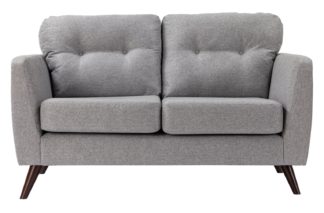 An Image of Habitat Hayle 2 Seater Fabric Sofa - Grey