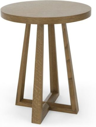 An Image of Belgrave Side Table, Dark Stained Oak