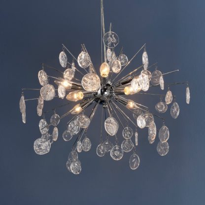 An Image of Pampa Sputnik 8 Light Pendant Fitting Chrome