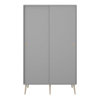 An Image of Softline Sliding 2 Door Wardrobe Grey