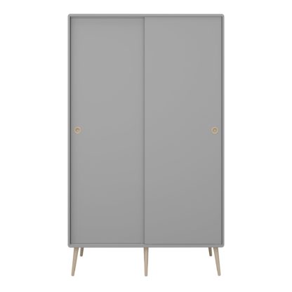 An Image of Softline Sliding 2 Door Wardrobe Grey