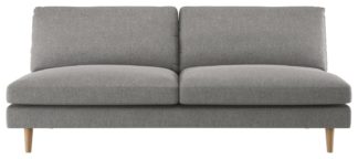 An Image of Habitat Teo 3 Seater Sofa - Grey