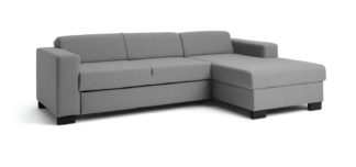 An Image of Habitat Ava Corner Fabric Sofa Bed - Light Grey