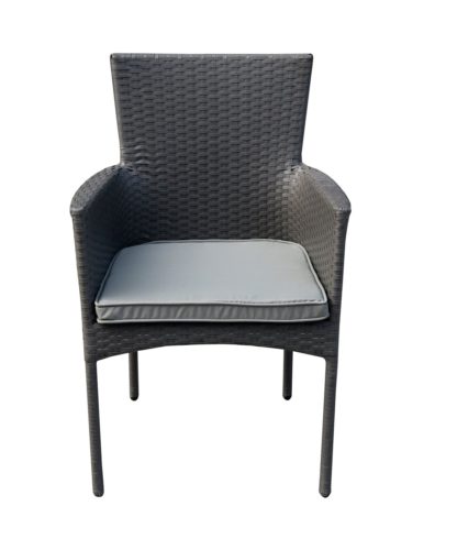 An Image of Argos Home Havana Metal Stacking Chair - Grey