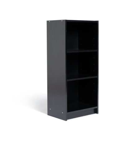 An Image of Habitat Maine 2 Shelf Half Width Bookcase - Oak Effect