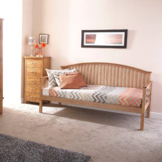 An Image of Madrid Oak Day Bed Oak