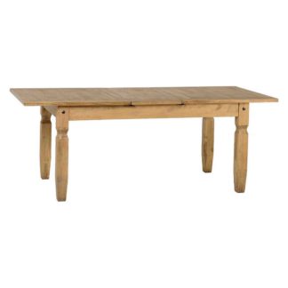 An Image of Corona Pine Extending Dining Table Brown